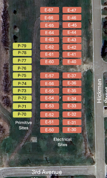 RV Camping - Electrical Only