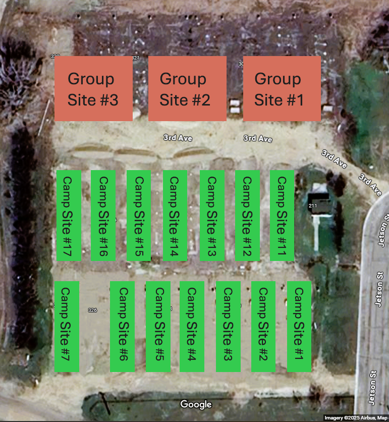 RV Camping - Group Sites - Electrical Only